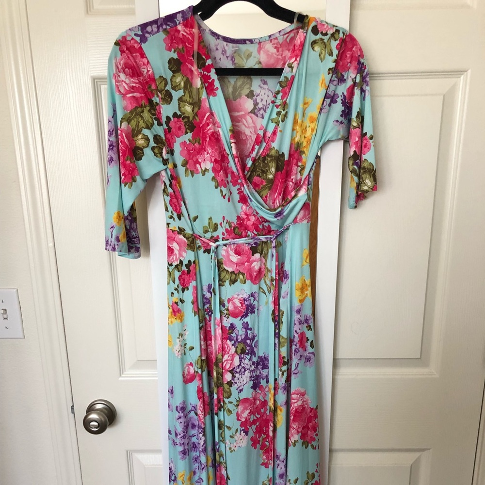 Pinkblush Floral Dress (Medium)